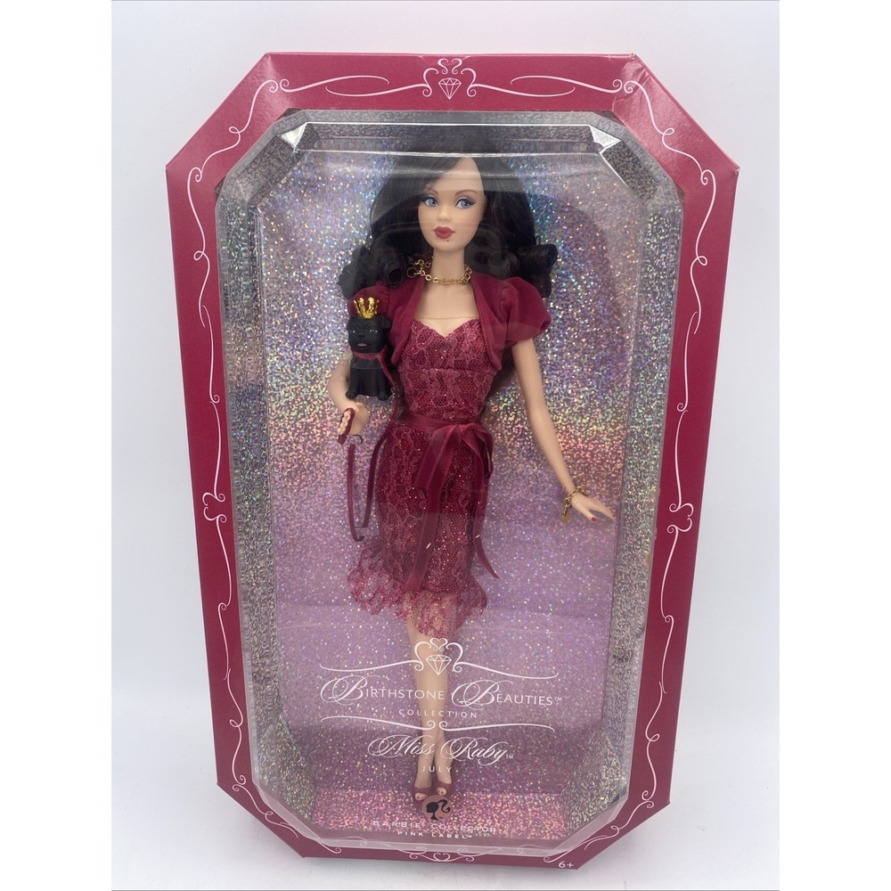 2007 Mattel MISS GARNET January Birthstone Beauties Pink Label Barbie K8696
